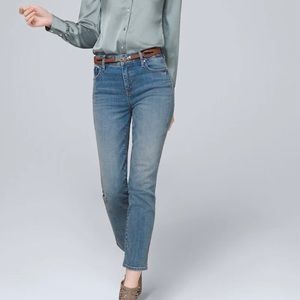 WHBM HI-RISE STRAIGHT CROP JEAN